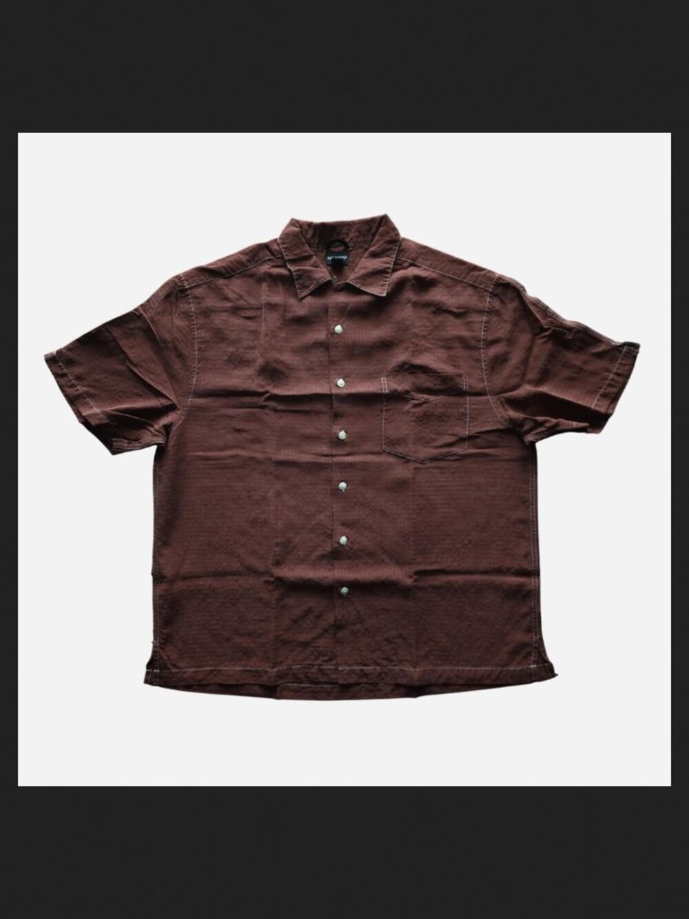 Reunion Brown/Red Button Up Shirt